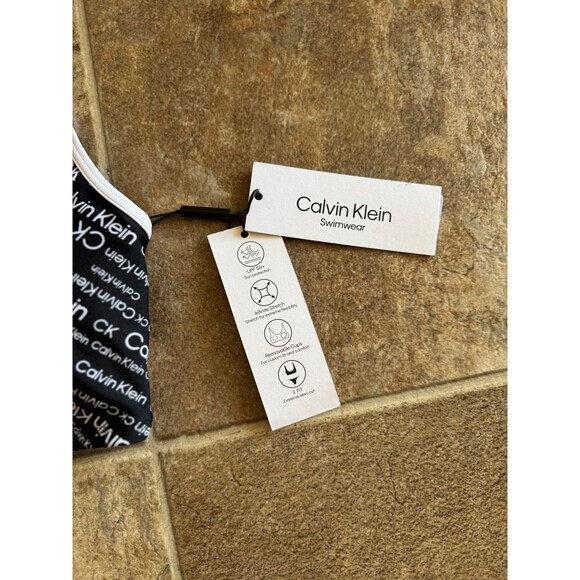Calvin Klein Logo Bikini Swim Top Size Small - Picture 8 of 8